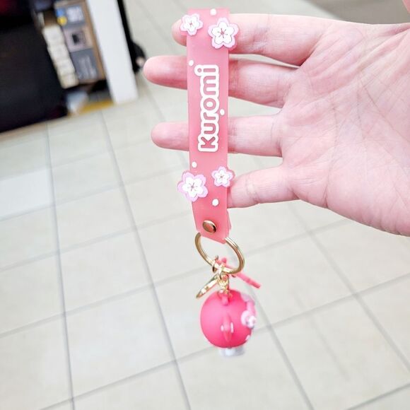 Brand New Sanrio Kuromi Pink Sakura Keychain - Picture 5 of 5